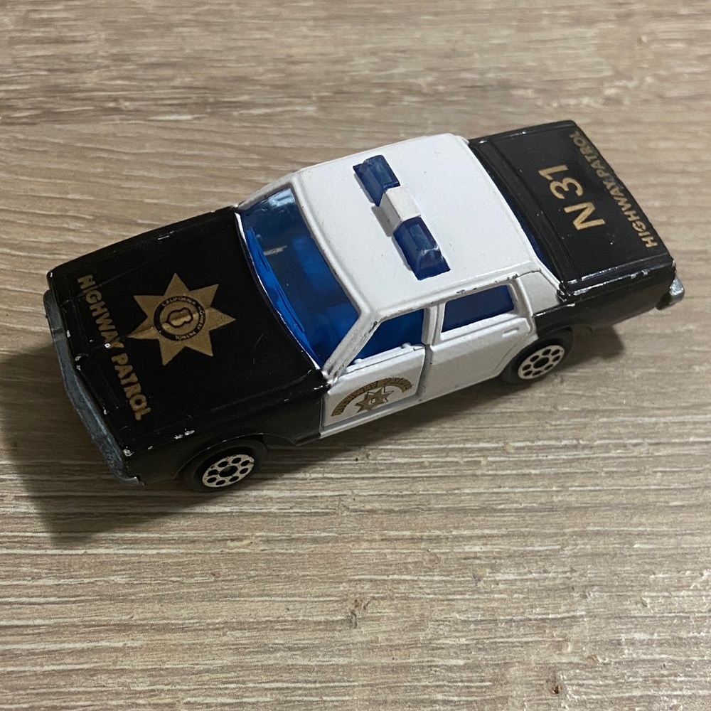 VTG Majorette Chevrolet Impala Police 240 Chevy 1/69 Black White Diecast Car